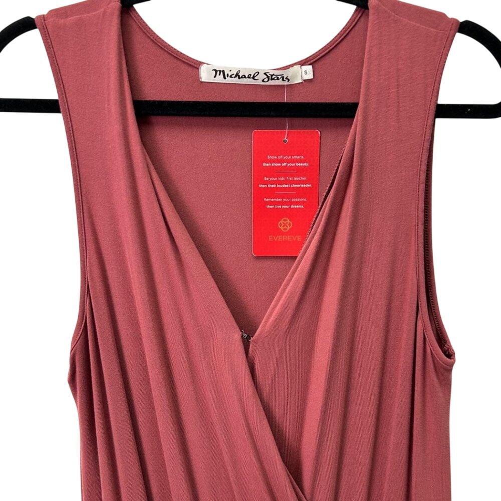 NWT Michael Stars Dusty Rose Sleeveless Jumpsuit - Picture 2 of 6